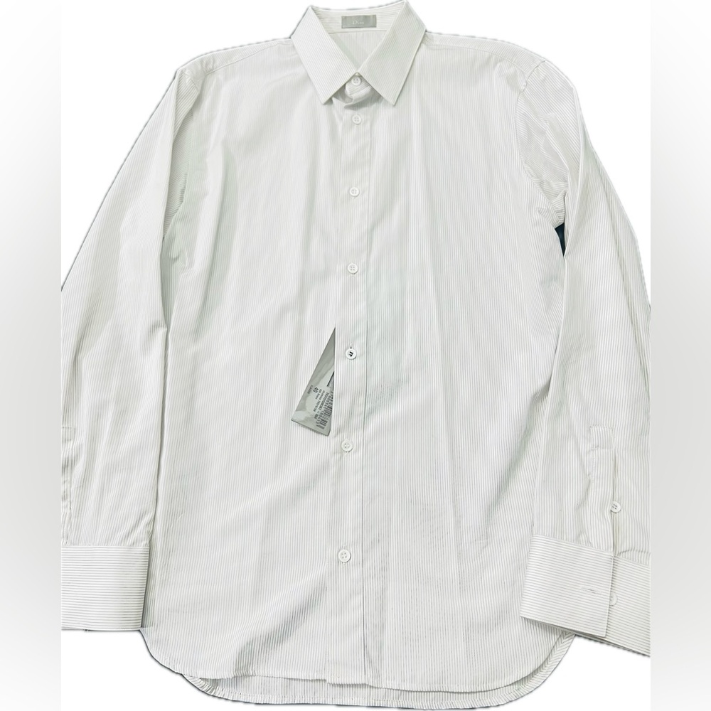 SOLD — Christian Dior Collared Button Up Shirt 20.5” Pit to Pit Size 40 Italian